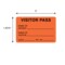 Nevs Visitor Pass - Name Of Patient/Visitor 1-15/16" x 3" VP-Orange - alternate 2